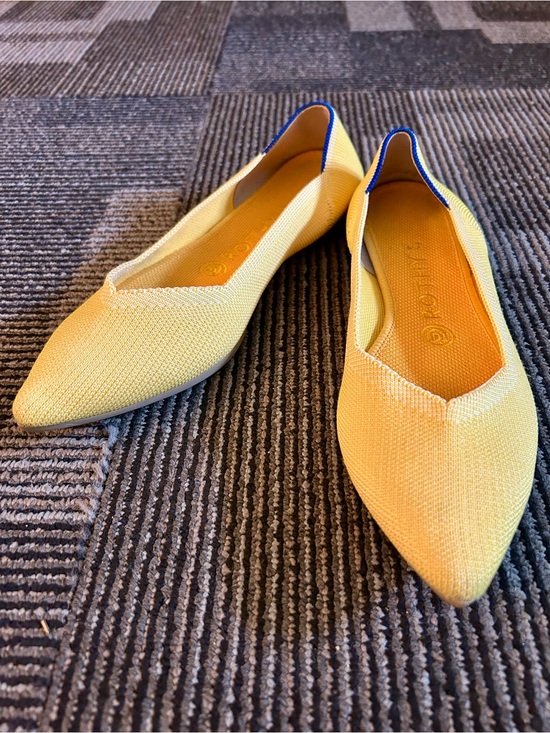 Rothy's Shoes - Rothy's Marigold Yellow The Point Retired Slip On Knit Ballet Flats 8.5 EU 39